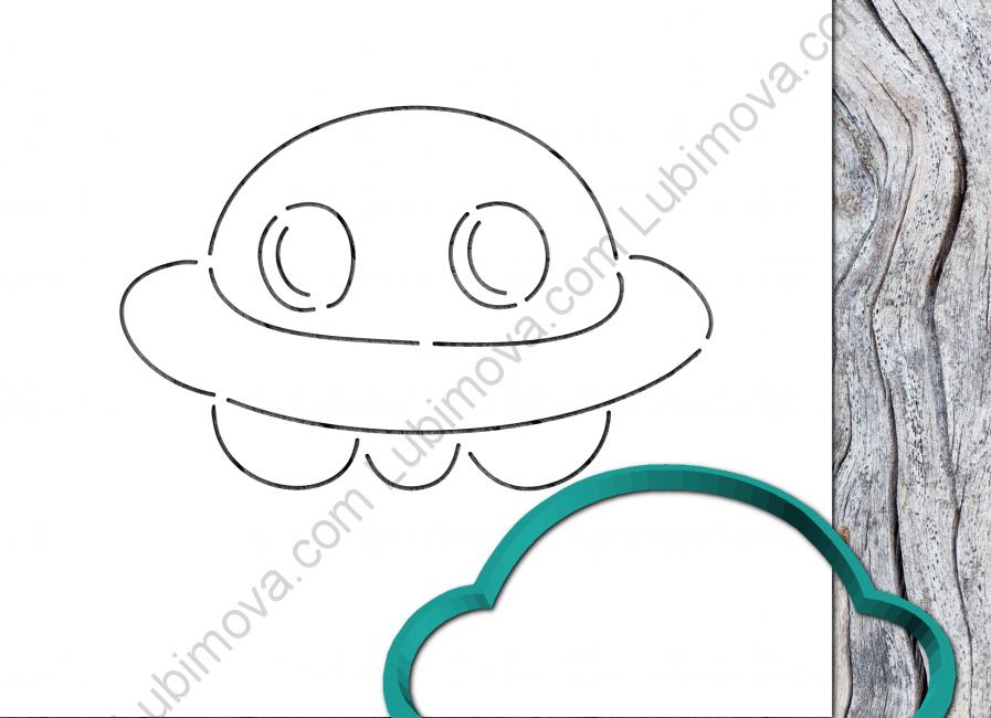 Пряник в виде НЛО